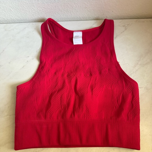 Fabletics Other - ❇️FABLETICS Bright Red Ribbed Highneck Sports Bra 2 for $22❇️